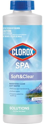 Clorox® Pool&Spa™ Soft&Clear, Maintains Clear Soft Water, Reduces Spa Maintenance, 32 Ounces (Pack of 1)