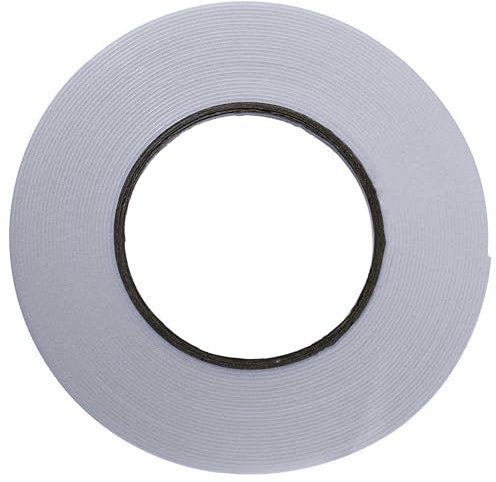 YoiYee Nastro biadesivo in schiuma bianca, larghezza 60 mm, forte adesivo, ideale per montaggio e progetti fai da te, 10 m (lunghezza) x 60 mm (larghezza) x 1 mm (altezza)
