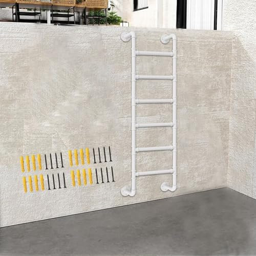Heavy Duty Metal Window Well Ladder for Emergency Home Safety and Fire Escapes 110in Loft Attic Bunk Bed Step Ladder with 3 8 Rungs