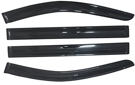 dzstnbhd Toldos Ventilación Protector Ventilación Protección Visera Ventana Lateral Coche Tintada Negra para Chrysler para Ciudad Y para País 2008-2016 Toldos Refugios Protector Lluvia Puerta