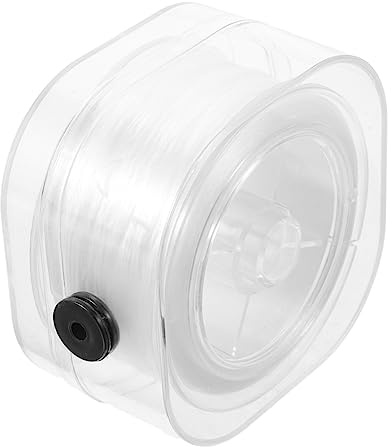 PHENOFICE Rotolo Bianco in Fibra Elastica per Braccialetti di Filo Elastico Superficie Liscia e Resistente, per Creazioni di Gioielli Fai da Te e Collane