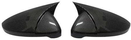 AJKSTDPV Auto Spiegelkappen RüCkspiegel Kappe Für Golf 7 MK7 7,5 Für Für GTD Für GTE R Für Touran 2013-2020 Auto Rückspiegel Gehäuse Seite Flügel Spiegel Shell Abdeckung(Carbon Look)
