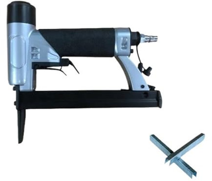 Grapadora neumática, Grapadora neumática para tapicería Grapadora neumática de boca larga 7116, punzón for enmarcar, pistola grapadora for decoración de muebles de sofá
