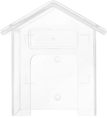 Veemoon Doorbell Waterproof Cover Wireless Doorbell Door Bell Cover Doorbell Cover Plate Outdoor Cover Plastic Doorbell Enclosure Plastic Doorbell Housing PC Transparent
