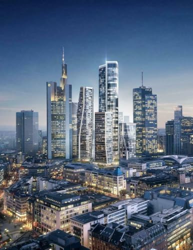 Puzzle für Erwachsene, 1000 Teile, Frankfurt Deutschland, Skyline, glänzend, Holzpuzzle, Banner, Luftbild, A251, anspruchsvolle Puzzles für Freunde, Familie, Wanddekoration