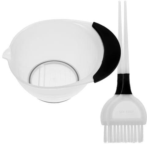 TOGEVAL Professionelles Haarfärbe Satz mit Abs Schüssel und Handlichem Farbpinsel für Gleichmäßige Farbauftragung im Salon und Haarbehandlungen Zufällige Farbe Zufälliger Stil