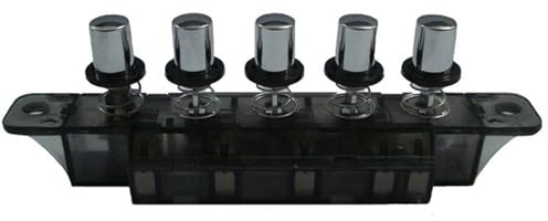 Range Hood | 5 Push Button Piano Type Keyboard Switches | Piano Style Keyboard for Kitchen Appliances | Durable Replacement Part for Hoods