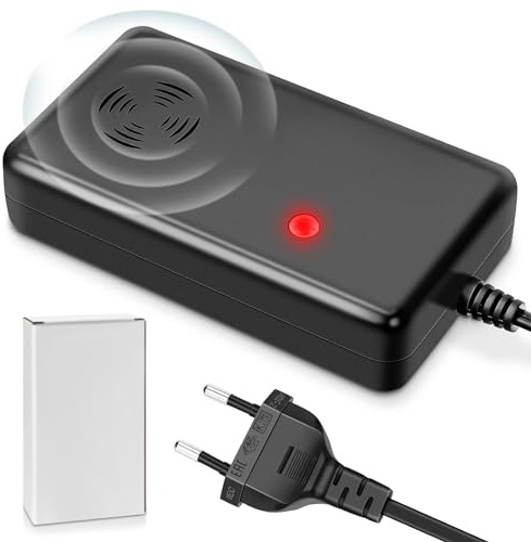 Leiortufa Répulsif à ultrasons avec prise - Répulsif contre les martres pour maison, garage, grenier et cave (230 V, portée 50 m², effet anti-accoutumance) (1)