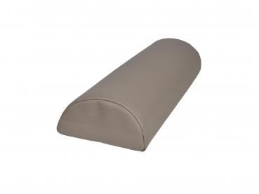 Halbrolle Lagerungsrolle 40×15×7,5 cm – Kunstleder-Bezug mit Reißverschluss, Schaumstoffkern, pflegeleicht – für Massage & Physiotherapie (grau)