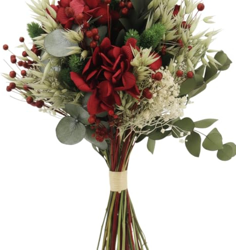 Ramo de Hortensias Rojas Preservadas DECOALIVE Elegancia y Durabilidad Floral
