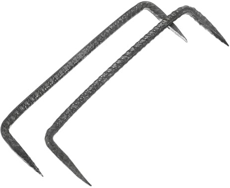 MERRYHAPY Clous De Menuiserie Robustes à Pointe Pointue 5x19,5 Mm pour Fixation Bois Et Clôture, Lot De 2, Acier Solide, Usage Construction Et Bricolage