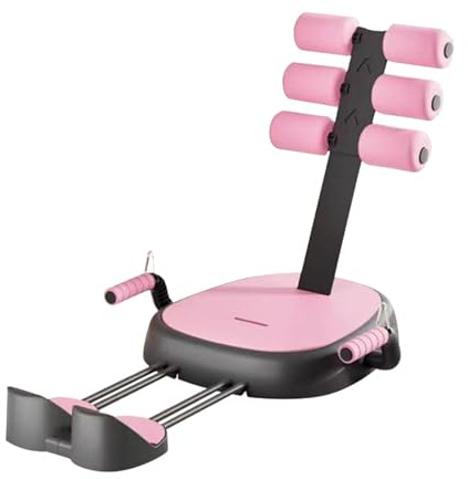 F Fityle Barra per Addominali, Allenamento Addominale, Attrezzatura per Il Fitness di Base, Dispositivo di Assistenza Portatile per la Costruzione Muscolare, Rosa