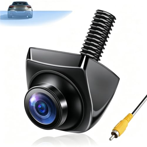 Jansite Rückfahrkamera Auto 180°Ultraweitwinkel AHD 1080P Universell | 360° Drehbare Rückfahrkamera Nachrüsten mit Super Nachtsicht, IP69 Wasserdicht für PKW, LKW und SUV 12–24V