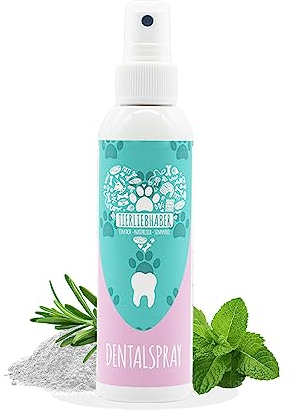 TIERLIEBHABER Dentalspray für Hunde & Katzen – Von Tierärzten entwickelt – 100% natürliche Hunde Zahnpflege – Schonende Zahnreinigung Hund gegen Zahnbelag & Zahnstein Hund & Maulgeruch