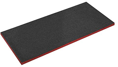 Sealey Easy Peel Shadow Foam® 1200 x 550 x 30 mm – röd/svart – SF30R
