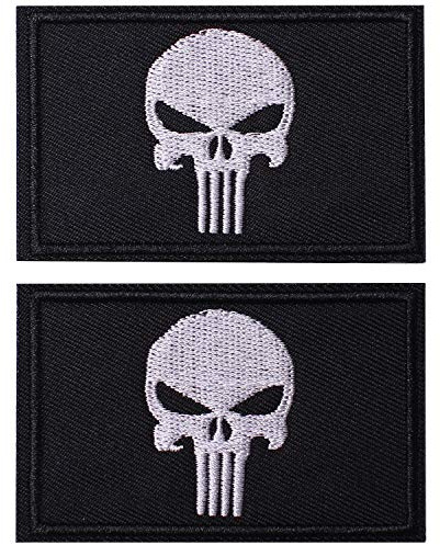 2 Pieces Tactical Embroidery Patch Funny Military Patch Full Embroidered Appliques for Caps Bags Vests Military Uniforms