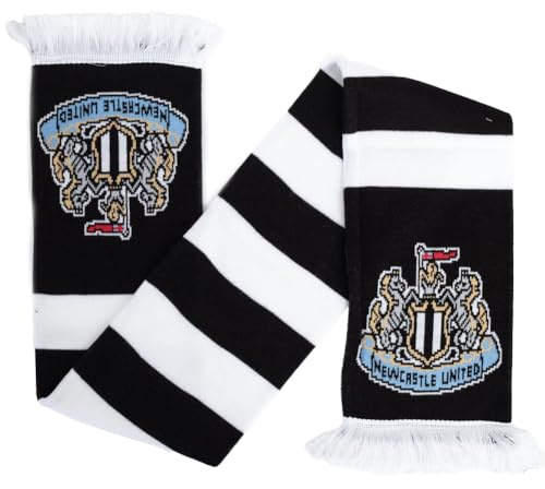 Newcastle United Official Football Crest Traditional Fans Bar Scarf (100% Acrylic)