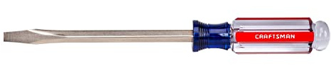 CRAFTSMAN Slotted Screwdriver 5/16 in. x 6 in., Acetate Handle (CMHT65030)