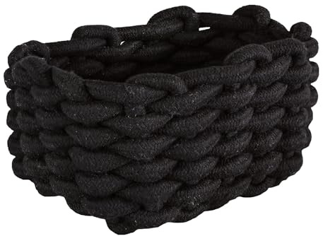 Kleine Wolke Korb, Schwarz, Länge 19 cm, Breite 14 cm, Höhe 10 cm, 8605926060