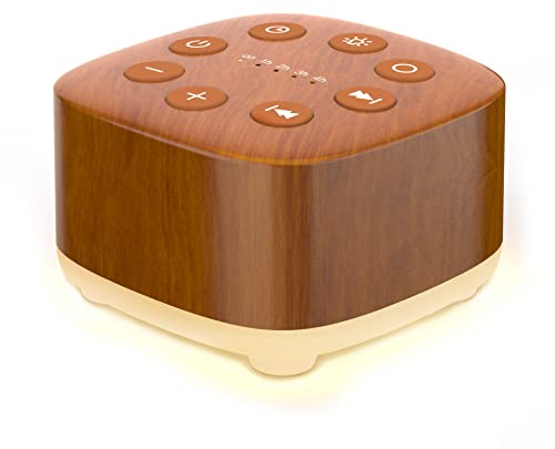 Meditation Machine à bruit blanc, 30 sons apaisants, 12 veilleuses, 5 minuteurs d'arrêt automatique, machine à son portable pour voyage, alimentée par AC ou USB, thérapie du sommeil pour bébés,