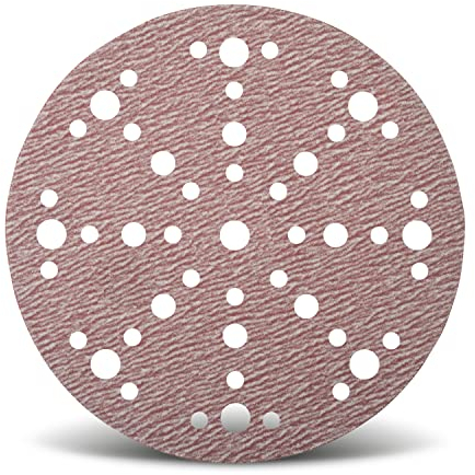 Wfix PRO F225 superlanglebige Schleifscheiben 150mm Klett 48-Loch-Perforation für den profesionellen Einsatz, Körnung P400 fein - 100er Schleifpapier Set für Karosserie, Nautik, Zimmerei und Holz