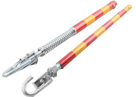 CDZHLTG 3T Abschleppstange, Abschleppstange für PKW Abschleppseil Pannenhilfe mit Federdämpfung, Schlepplänge 175cm, Max. Zugkraft: 3000kg inkl. Aufbewahrungstasche