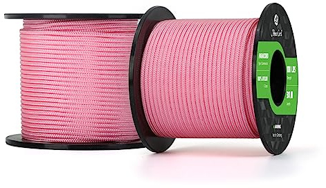 Abma Cord Paracord 100 lbs 2mm 100% Nylon 30M - Rose pink