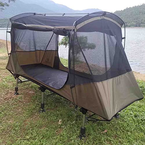 Off The Ground Camping, einfach aufzubauendes wasserdichtes Zeltbett, Campingbettzelt mit Regenschutz, verstellbare Hebefüße
