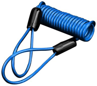 Adunsiaoto Cavo Promemoria Disco Freno, Motorcycle Disc Lock, Freno La Sicurezza Della Moto Disc, Cavo Promemoria Blocco Discos, Blocca Disco Promemorias Blocca Discos Allarme(Blu)