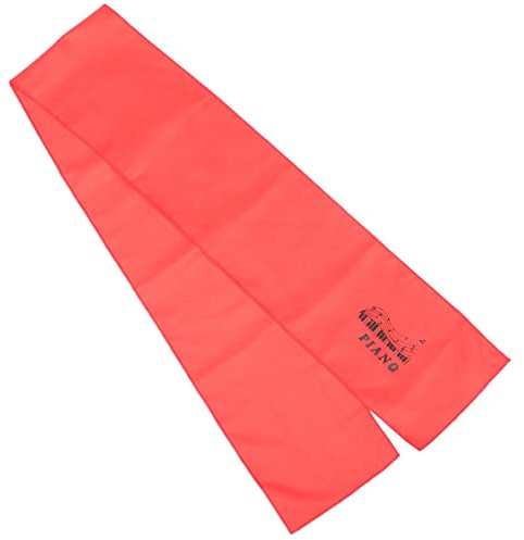 SHOWERORO Klaviertastaturabdeckung mit Komfortablem Griffgefühl Staubschutz aus Polyester Rote Tastaturabdeckung für 88 Tasten Klavier Keyboard für Flügel und Digitalpiano