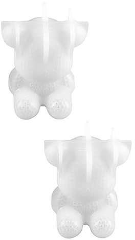 COHEALI 2 Pcs Table Silicone Mold Ornament Mould Cake Mold DIY Mould Desktop Ornament Epoxy Soap Mould Tabletop Decor Ice Cream Mold Easter Epoxy Molds Cookie Decorating White