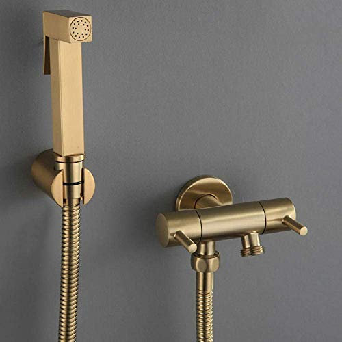BOSHYUM Pulvérisateur de Bidet à Main, buse de Bidet en Acier Inoxydable, Pistolet de pulvérisation de Toilettes, rehausseur de Cul, Douche