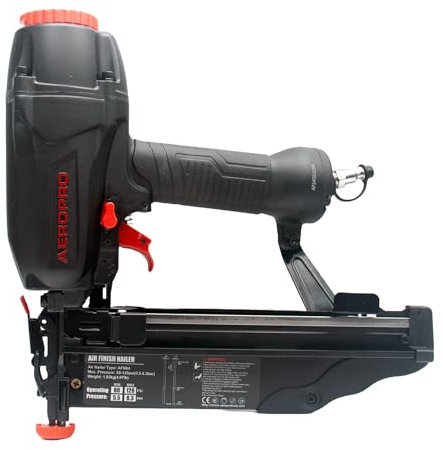 AeroPro AFN64 16 Gauge Pneumatic Finish Nailer – Straight Finish, Lightweight Magnesium Body, Adjustable Depth, No-Mar Tip – Fits 1 to 2.5 Nails