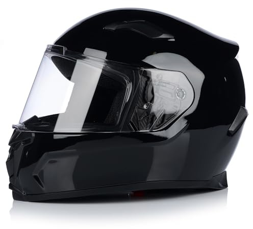 Integralhelm Mopedhelm | VITO Duomo | Motorrad Helm Vollvisierhelm Mopedhelm ECE 22.06 | Motorradhelm Full-Face Helme (XL (61-62cm))