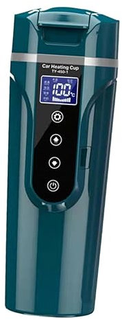 Calefacción portátil para coche, hervidor de agua para agua al aire libre, color verde oscuro