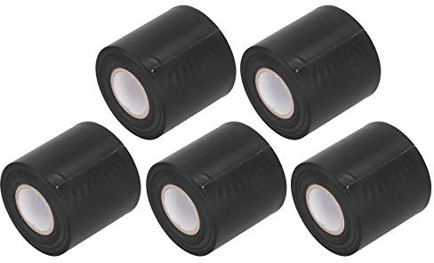 KIMISS Cinta Aislante para Tuberías de Cobre para Aire Acondicionado, 5 Unidades, Amarilla, Negra, Gris, Correas Duraderas para Unidades Exteriores, Ideal para Impermeabilizar y (#12)