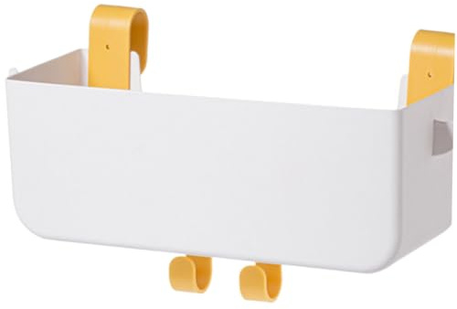 Alipis Cestino Portaoggetti Per Letto Bianco Gancio Appeso Al Comodino Organizer Da Tavolo Per Dormitorio, Ampio Spazio Per Laptop e Accessori, Salvaspazio e Facile Da Installare