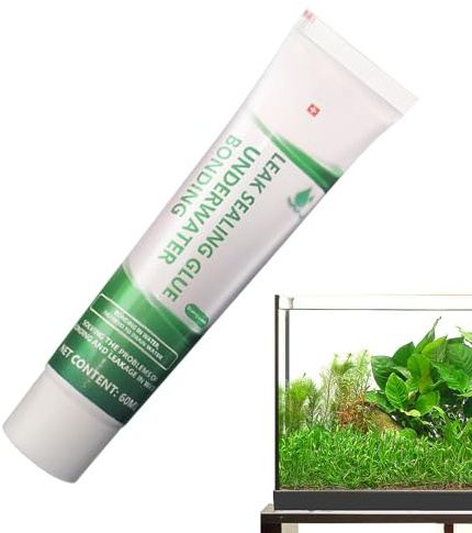 Scellant d'aquarium, adhésif de réparation d'aquarium de 60 ml, scellant adhésif étanche | Un scellant en silicone transparent pour réparer les fuites d'aquarium, la colle sous-marine pour les