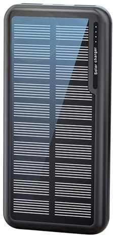 Batterie Externe - 10000 mAh Chargeur Solaire pour Téléphone Portable | Batterie d'alimentation Ultra-Mince pour Randonnée, Festivals, Plage, Avion, Pêche et Activités
