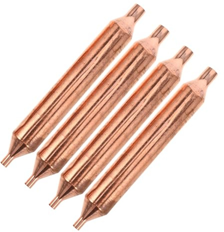 Séchoir Frigorifique Monotube en Cuivre 4 Pièces pour Réfrigérateur | Filtre Frigo, Remplacement du Système de Réfrigération, Accessoire D'entretien du Congélateur