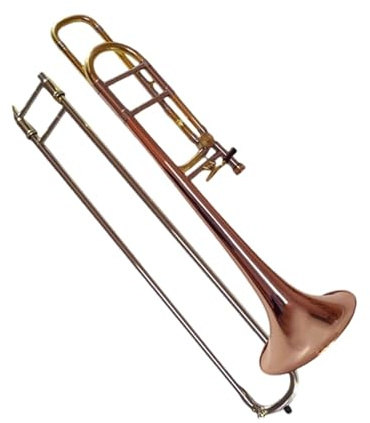 Trombón De Metal Trombón Instrumento Latón Fósforo Bronce Tenor Transposición Si Bemol Fa Clave Principiante Toque(Brass)