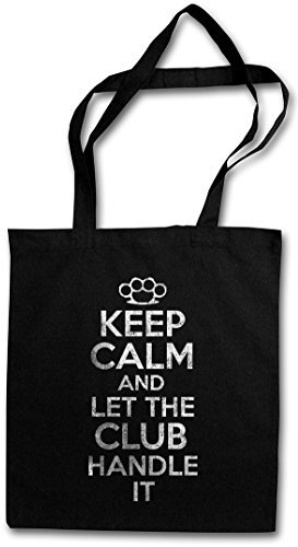 Urban Backwoods Keep Calm and Let The Club Handle It Shopper Reusable Hipster Shopping Cotton Bag