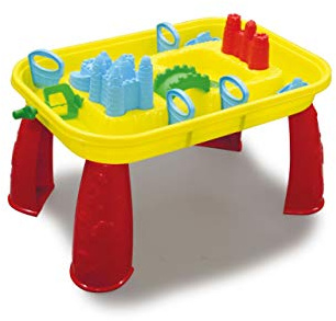 JAMARA 460344 460344-Sand-und Wasserspieltisch Castle-mit Wasser befüllbar, einfache Montage, Mehrfarbig, manuelles Schaufelrad, fördert die Kreativität, bunt