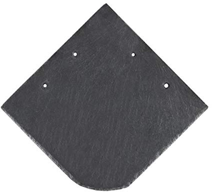 1 m² Naturschiefer 20x20 cm Schiefer Dach Fassade Gaube Wabe universal Bogen Uni