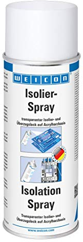 WEICON Isolier-Spray 400 ml, Transparenter Isolierlack auf Acrylharzbasis, Farblos