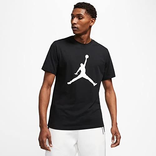 Nike Jordan Jumpman Crew T-tröja för män, Black/White/White, S