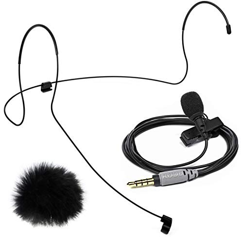 Rode SmartLav+ Lavalier Mikrofon + Lav Headset Halterung Größe M + keepdrum Fell-Windschutz