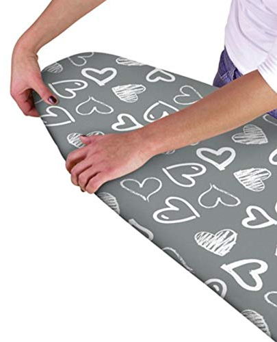 Ironing Board Covers | Easy To Fit Elasticated Ironing board Cover | Fits Ironing boards 120 X 40cm | Heat Reflective Properties To Help Make Ironing Easier