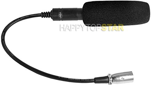 6 Professionale XLR 3 Pin Microfono Direzionale Suono Parlando Mike Voce Tubo per Videocamera Digitale EX1R XF100 XF300 105