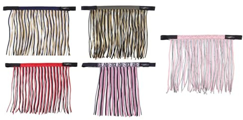 netproshop Fliegenfransen Fliegenschutz mit Klettverschluss zur Befestigung am Halfter Gr. Shetty bis Cob, Groesse:Shetty, Farbe:Diamond